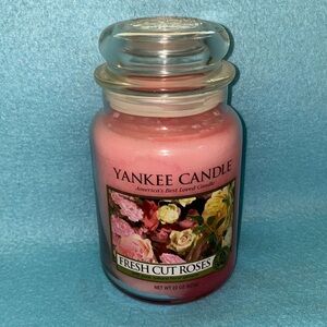 YANKEE CANDLE fresh cut roses 22 oz. Rare